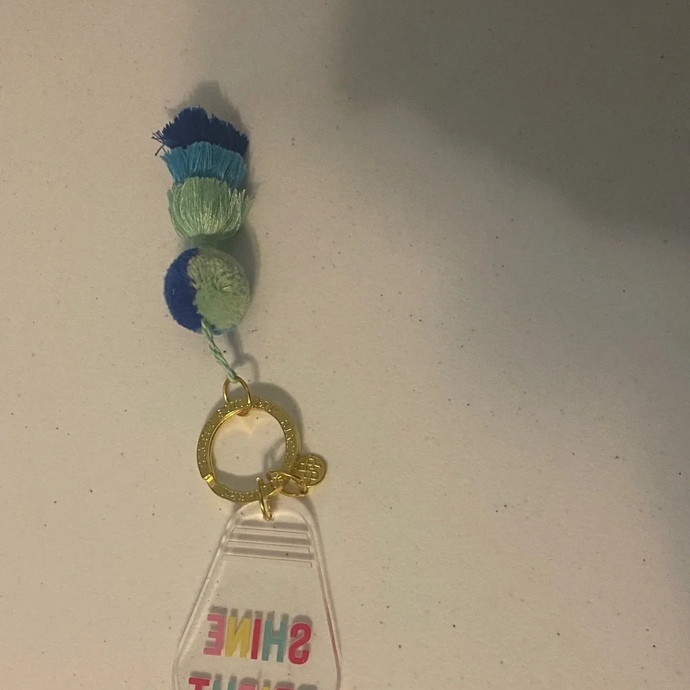 Simply Southern Acrylic Keychain with Motel Key Design and Tassel